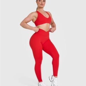 Women's Oner Active Red Leggings